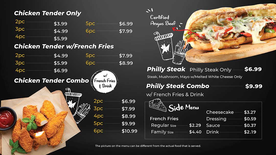 Menu & Prices J&J Wing Cafe