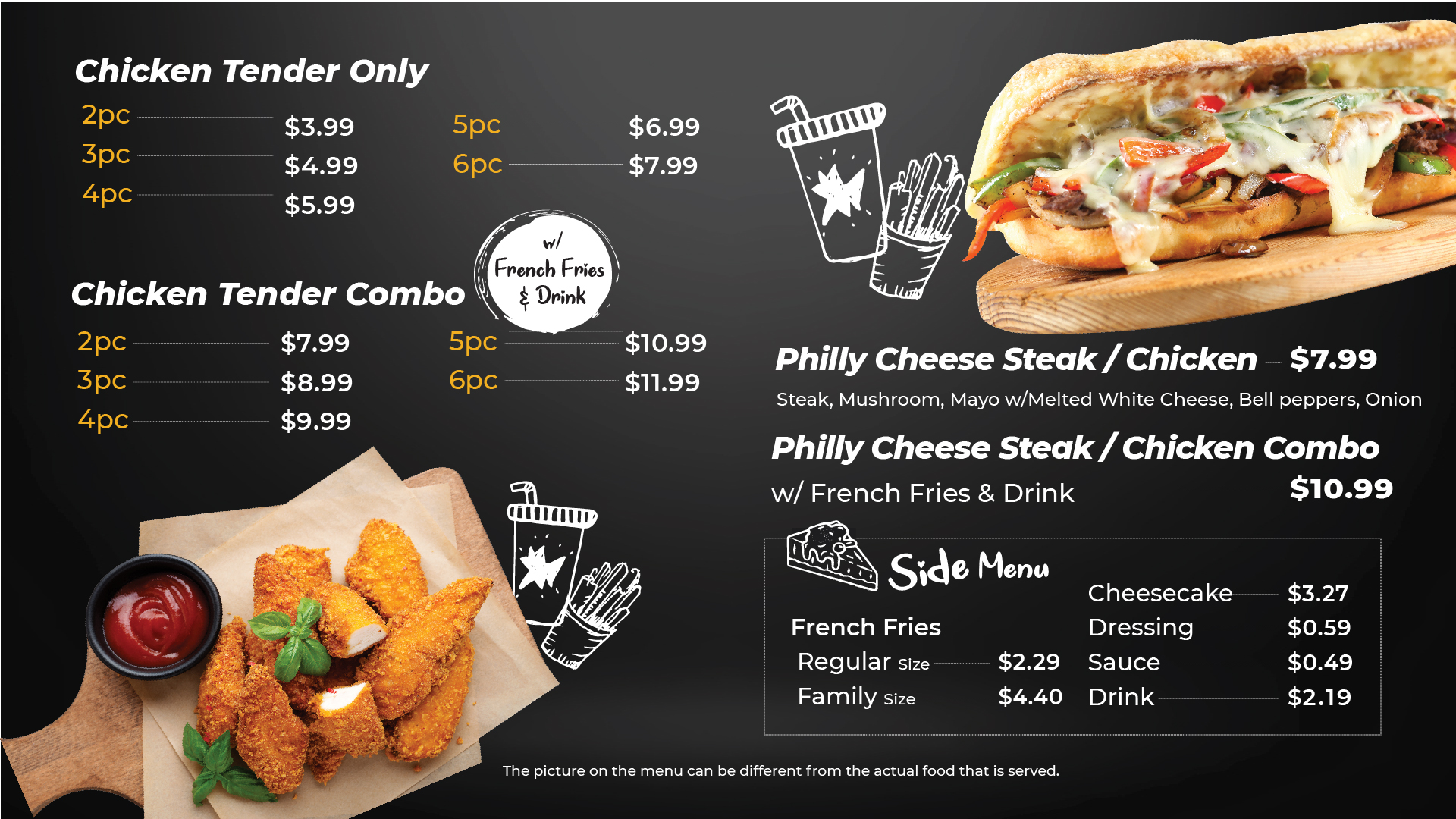 Menu & Prices J&J Wing Cafe